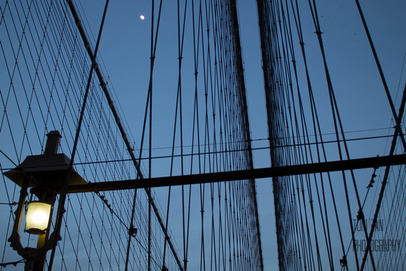 Brooklyn Bridge with Lamp