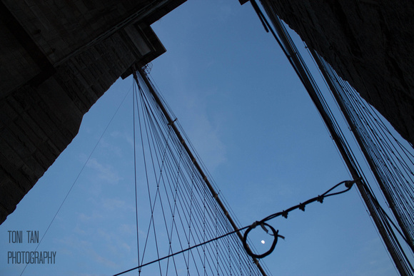 Brooklyn Bridge Moon 2