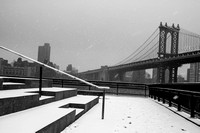 Manhattan Bridge and Snow