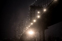 Manhattan Bridge Snow